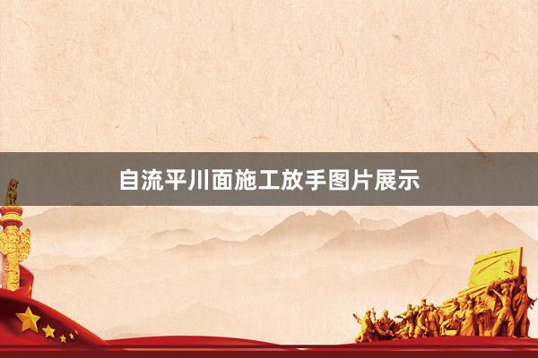 自流平川面施工放手图片展示